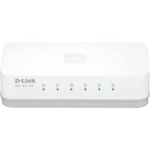 D-Link dlinkgo GO-SW-5E 5 Ports Ethernet Switch - Fast Ethernet - 10/100Base-TX - 2 Layer Supported - Twisted Pair - Desktop
