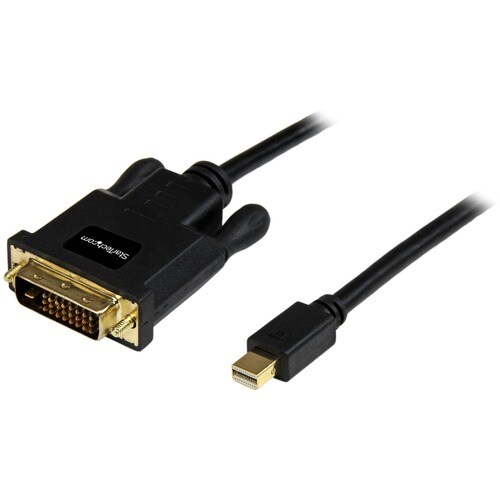 StarTech.com 6ft Mini DisplayPort to DVI Cable, Mini DP to DVI-D Adapter/Converter Cable, 1080p Video, mDP 1.2 to DVI Moni