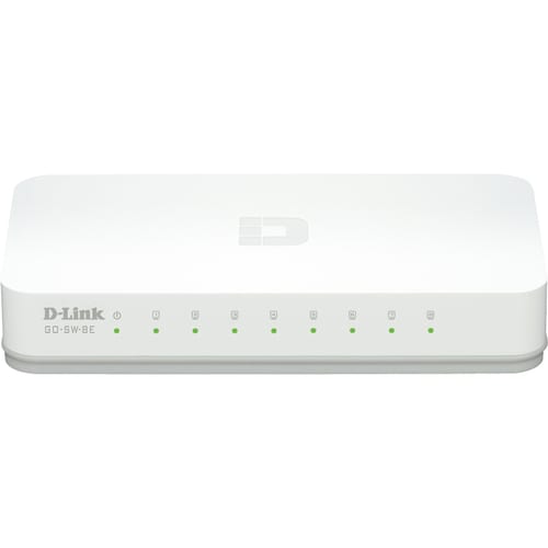 Commutateur Ethernet D-Link GO-SW-8E 8 Ports - 10/100Base-TX - 2 Couche supportée - Paire torsadée - Bureau