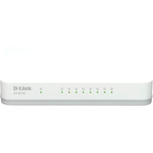 Commutateur Ethernet D-Link GO-SW-8G 8 Ports - Gigabit Ethernet - 10/100/1000Base-T - 2 Couche supportée - Paire torsadée 