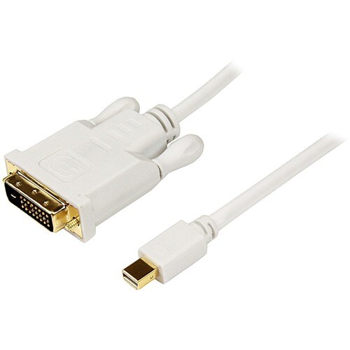 StarTech.com 10 ft Mini DisplayPort to DVI Adapter Converter Cable - Mini DP to DVI 1920x1200 - White - Cable for Video De
