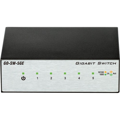 D-Link GO-SW-5GE 5 Anschlüsse Ethernet-Switch - Gigabit-Ethernet - 10/100/1000Base-T - 2 Unterstützte Netzwerkschicht - We