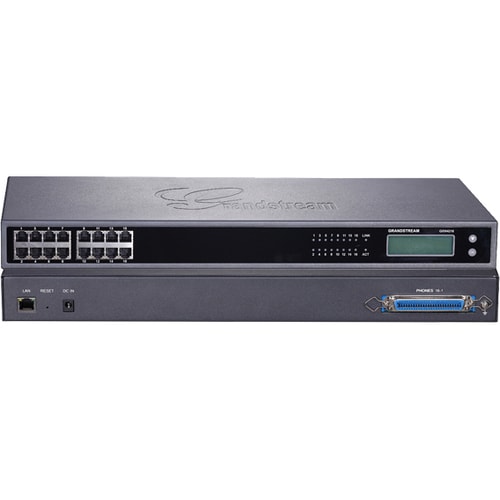 Grandstream High Density FXS Analog VoIP Gateway - 1 x RJ-45 - 16 x FXS - Gigabit Ethernet