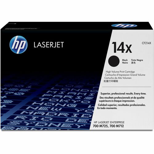 HP 14X (CF214X) Original Alto Yield Laser Cartucho de toner - Embalagem Individual - Preto - 1 Cada - Laser - Alto Yield -