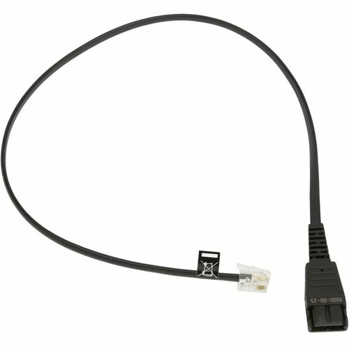 Jabra 8800-00-25 Quick Disconnect/RJ-11 Audio Cable - 1 Each - Cable for Headset, Switch - First End: Quick Disconnect - S