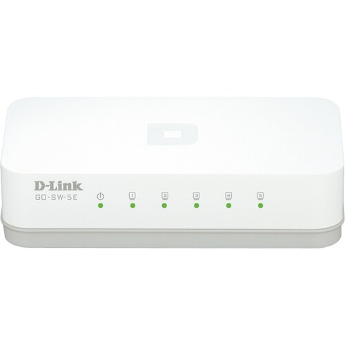 Conmutador Ethernet D-Link  GO-SW-5E 5 - 10/100Base-TX - 2 Capa compatible - De Escritorio