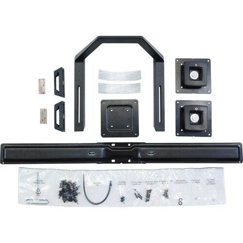 Ergotron Monitorschiene für Flachbildschirm - Schwarz - Bildschirmgr�ße: 43,2 cm bis 61 cm (24 Zoll) - max. 16,33 kg Tragl