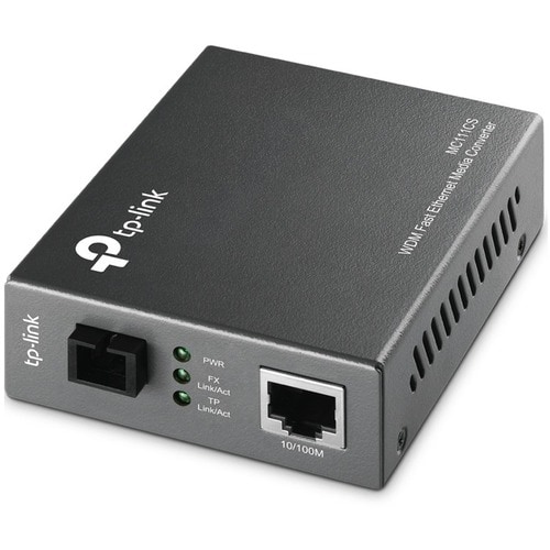 TP-Link MC111CS Transceiver/Medienkonverter - 2 Anschluss(e) - 1 x Netzwerk (RJ-45) - 1 x SC - Twisted Pair, Glasfaserleit