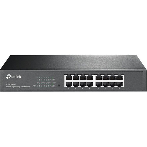 TP-Link TL-SG1016DE 16 Anschlüsse Verwaltbar Ethernet-Switch - Gigabit-Ethernet - 10/100/1000Base-T - 2 Unterstützte Netzw