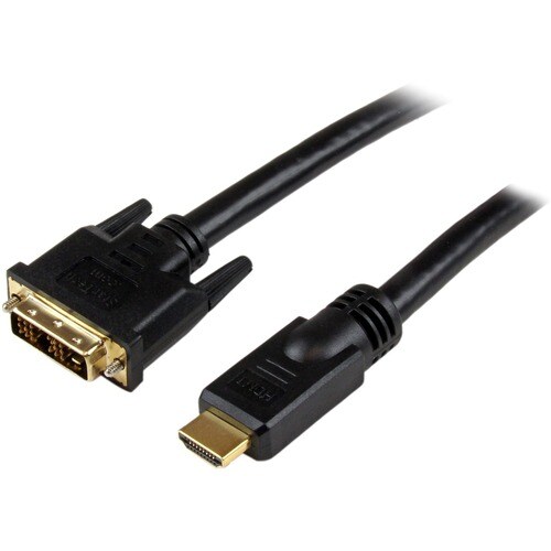 StarTech.com Cable Adaptador Video HDMI® a DVI-D de 15.2m Macho a Macho - Convertidor - Negro - Cable for Dispositivo de V