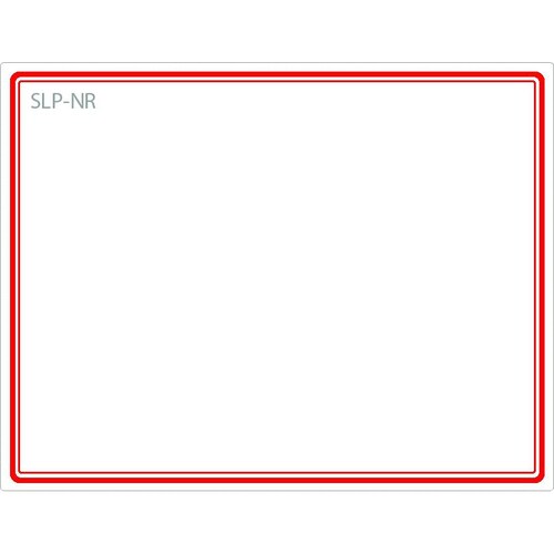 Seiko SLP-NR Name Badge Label - 54 mm Width x 70 mm Length - Rectangle - Direct Thermal - Red - 160 / Roll - 1 / Box