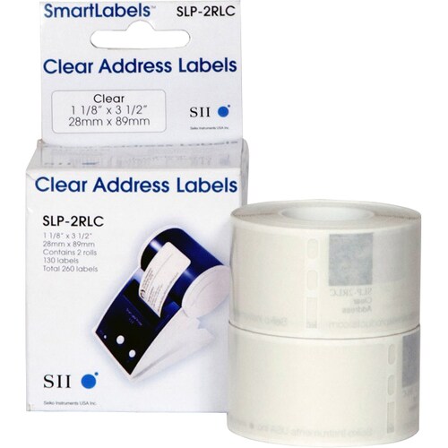 Etichette per indirizzi Seiko SLP-2RLC - 28 mm Larghezza x 89 mm Lunghezza - Permanente Adesivo - Rettangolo - Termica dir