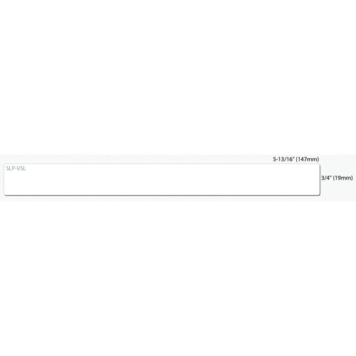 Seiko SLP-VSL Video Tape Label - 19 mm Width x 147 mm Length - Rectangle - Direct Thermal - White - 75 / Roll - 2 / Box