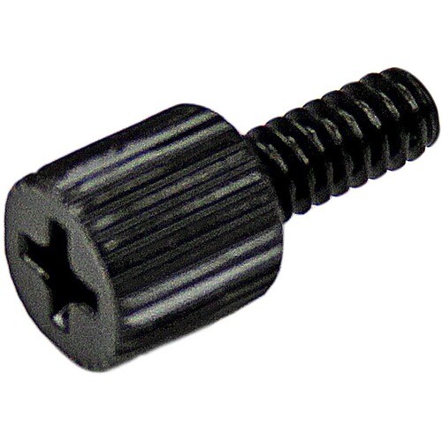 StarTech.com 6-32, 5/16in Long Black Metal Computer Case Thumbscrew - Pkg of 50 - Metal Thumbscrews - PC Case Thumbscrew -