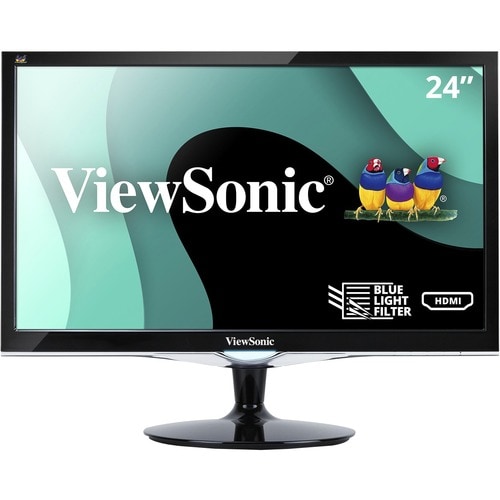 ViewSonic VX2452MH 24 Inch 2ms 60Hz 1080p Gaming Monitor with HDMI DVI and VGA inputs - 24" Monitor - TN Panel - 1920 x 10
