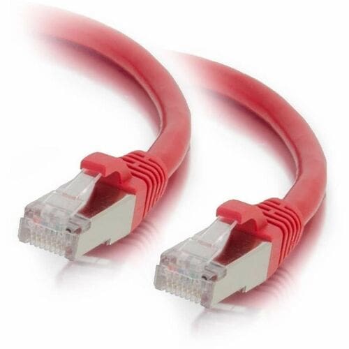 C2G 6ft Cat6 Ethernet Cable - Snagless Shielded (STP) - Red - Category 6 for Network Device - RJ-45 Male - RJ-45 Male - Sh