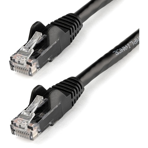 StarTech.com 2m Black Gigabit Snagless RJ45 UTP Cat6 Patch Cable - 2 m Patch Cord - 2m Cat 6 Patch Cable - Cable for Netwo