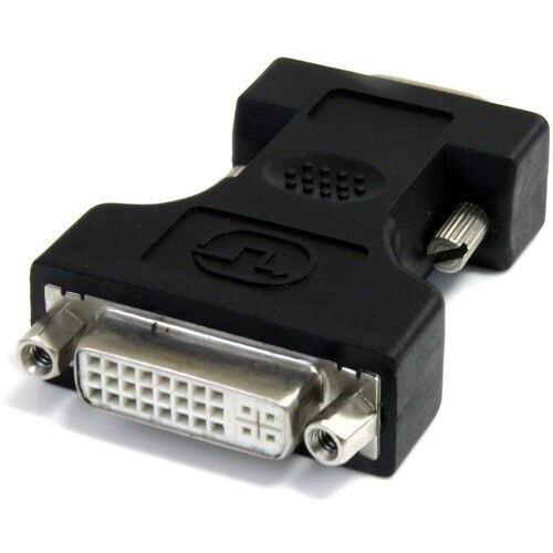 StarTech.com DVI to VGA Cable Adapter - Black - F/M - 1 x 15-pin HD-15 VGA Male - 1 x 29-pin DVI-I (Dual-Link) Digital Vid