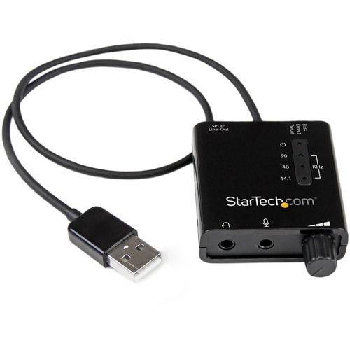 StarTech.com USB Sound Card w/ SPDIF Digital Audio & Stereo Mic â€" External Sound Card for Laptop or PC â€" SPDIF Output 