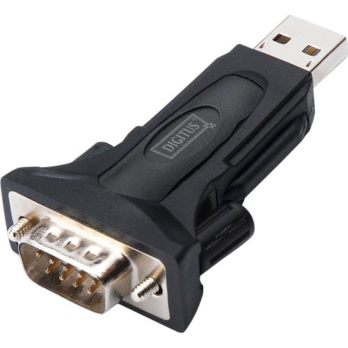 Digitus USB - Serieller Adapter. Anschluss 1: USB 2.0, Anschluss 2: RS-485, Kabellänge: 0,8 m. Produktfarbe: Schwarz