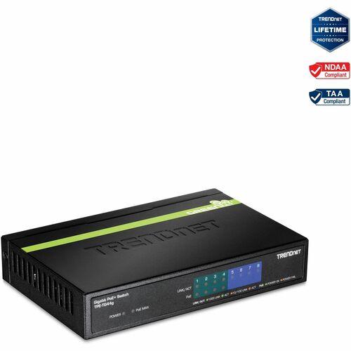 TRENDnet GREENnet TPE-TG44g 8 Anschlüsse Ethernet-Switch - Gigabit-Ethernet - 10/100/1000Base-T - Neu - TAA-konform - 2 Un