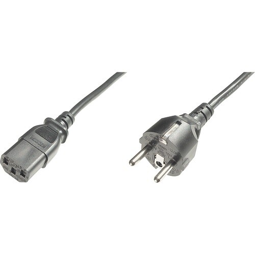 Assmann Standard-Stromkabel - 1,80 m - Europa - für Desktop Computer, Monitor, Stromversorgung - Schuko CEE 7/6 / IEC 6032