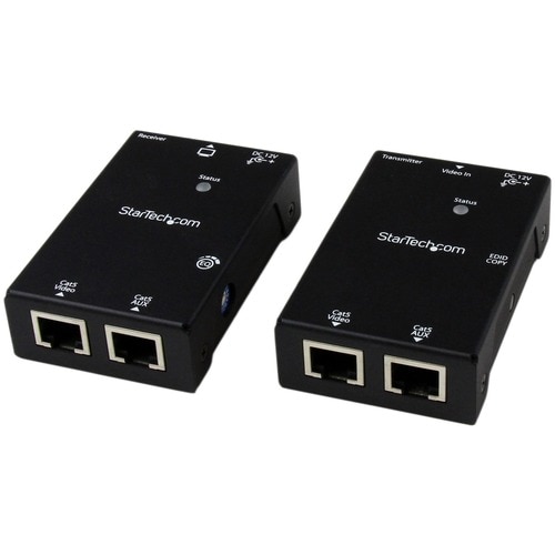 StarTech.com HDMI Over CAT5/CAT6 Extender with Power Over Cable - 165 ft (50m) - 1 Input Device - 1 Output Device - 50 m R