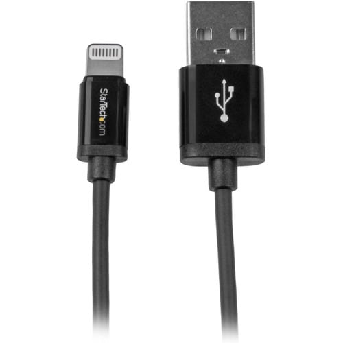 StarTech.com 15cm (6in) Short Black AppleÂ® 8-pin Lightning Connector to USB Cable for iPhone / iPod / iPad - Cable for iP