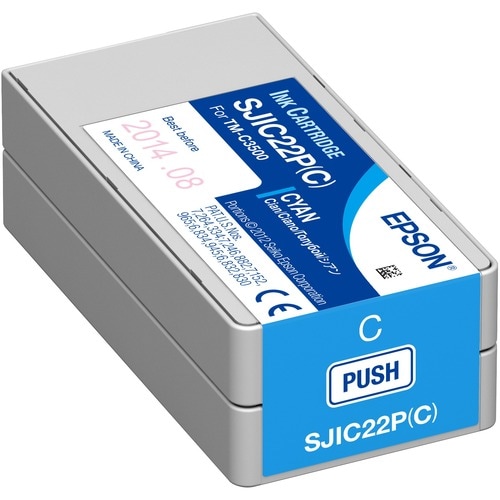 Epson SJIC22P(C) Tintenstrahl Tintenpatrone - Cyan - Originaler Pack - Tintenstrahl