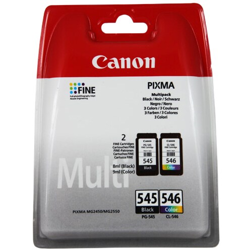 Canon PG-545/CL-546 Tintenpatrone - Schwarz, Farbe Original - Mehrfachpack - Tintenstrahl - 2er Pack