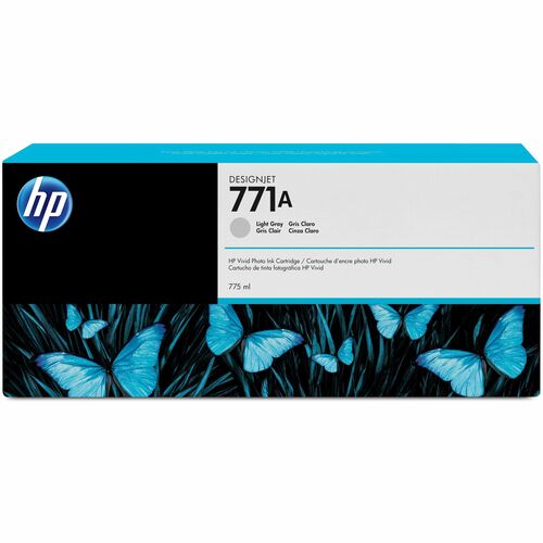 HP 771A (B6Y22A) Original Inkjet Ink Cartridge - Single Pack - Light Gray - 1 Each - 775 mL