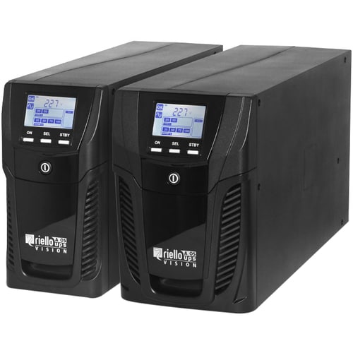 Riello UPS Vision VST 1500 - UPS - CA 200/208/220/230/240 V - 1.2 kW - 1500 VA - RS-232, USB - conectores de salida: 4 - gris oscuro, RAL 7016