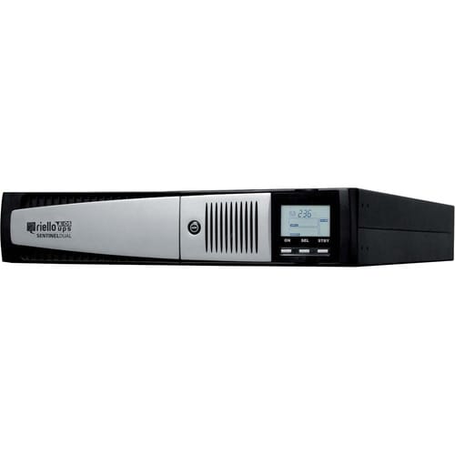 Riello Sentinel Dual SDH 3000 Double Conversion Online UPS - 3 kVA/2.70 kW - 2U Rack/Tower - 4 Hour Recharge - 6 Minute St