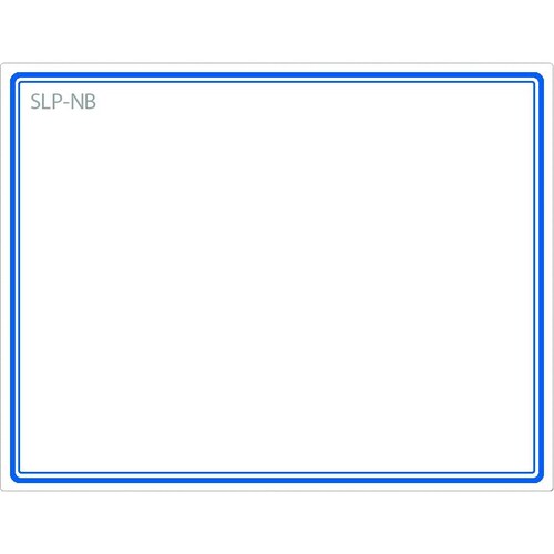 Seiko SLP-NB Name Badge Label - 54 mm Width x 70 mm Length - Rectangle - Direct Thermal - Blue - 160 / Roll - 1 / Box