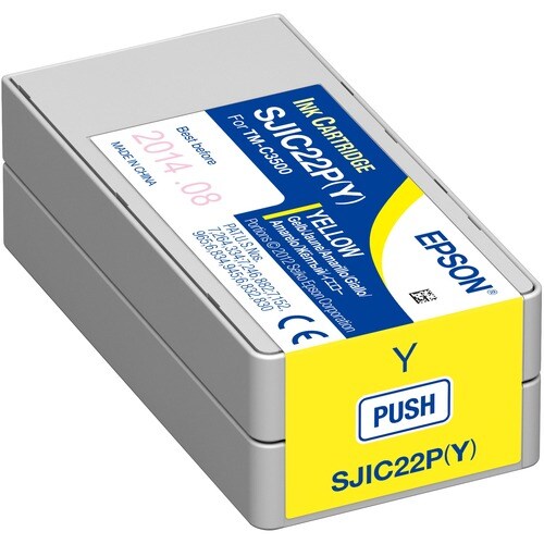 Cartouche jet d'encre D'origine Epson SJIC22P(Y) Jet d'encre - Jaune - Jet d'encre