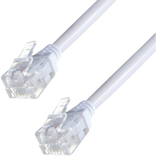Group Gear 20 m RJ-11 Phone Cable for Phone, Modem - First End: 1 x RJ-11 Phone - Male - Second End: 1 x RJ-11 Phone - Mal