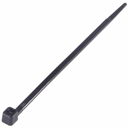 ConnektGear Cable Tying - Black - 100 / Pack Pack - Cable Tie - 22 kg Loop Tensile - Nylon, Plastic