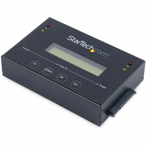 StarTech 1:1 Standalone Hard Drive Duplicator & Eraser, SATA HDD / SSD Disk Cloner / Copier / Wiper / Sanitizer, TAA Compl