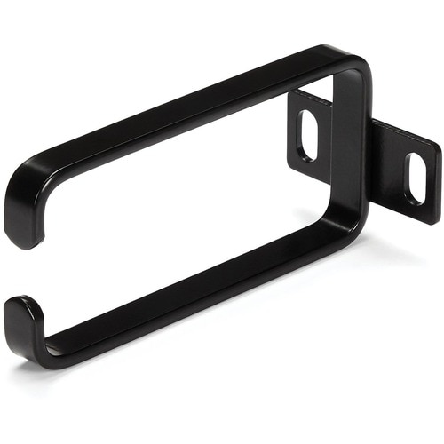 StarTech.com 1U Vertical 1.8 x 3.9in Server Rack Cable Management D-Ring Hook w/ Flexible Opening - Network Rack-Mount Cor