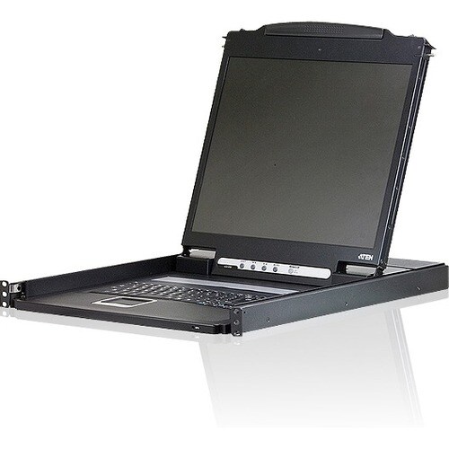 ATEN CL1000N LCD Console-TAA Compliant - 1 Computer(s) - 19" LCD - SXGA - 1280 x 1024 - 1 - Keyboard120 V AC, 230 V AC Inp