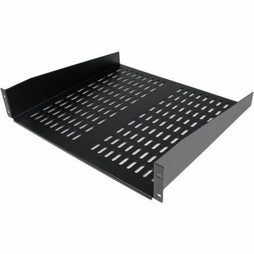 StarTech.com 2U 16in Universal Vented Rack Mount Cantilever Shelf - Fixed Server Rack Cabinet Shelf - 50lbs / 23kg - Steel