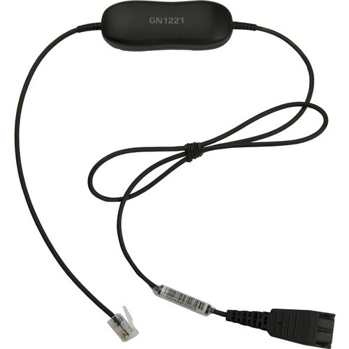 Jabra 80 cm Quick Disconnect/RJ-9 Phone Cable for Headset, Phone - First End: 1 x RJ-9 Phone - Male - Second End: 1 x Quic
