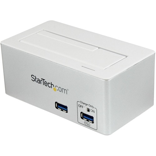 StarTech.com USB 3.0 SATA Hard Drive Docking Station SSD / HDD with integrated Fast Charge USB Hub and UASP For SATA 6 Gbp