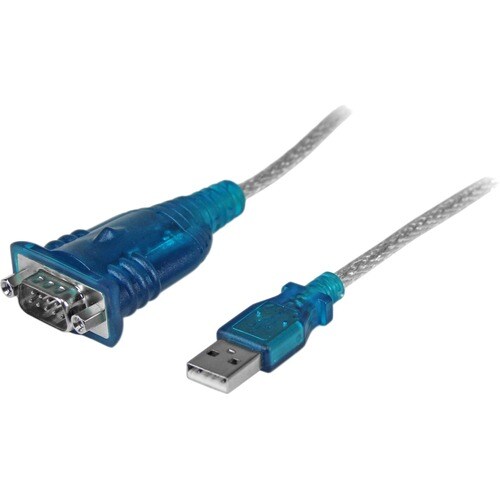 StarTech.com USB auf Seriell RS232 / DB9 Adapterkabel - St/St - Zweiter Anschluss: 1 x 4-pin USB 2.0 Type A - Male - Schwarz