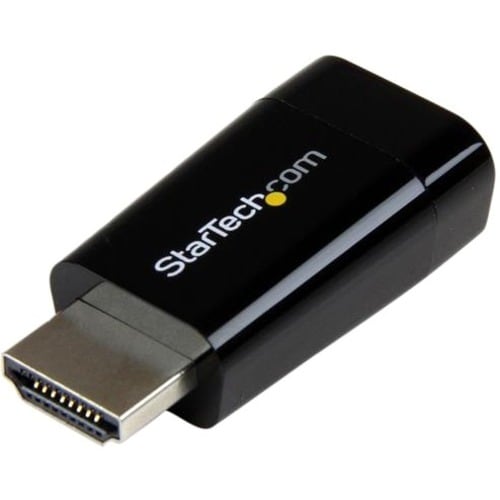 StarTech.com Compact HDMI to VGA Adapter Converter - 1920x1200/1080p - 1 x 19-pin HDMI Digital Video Male - 1 x 15-pin HD-