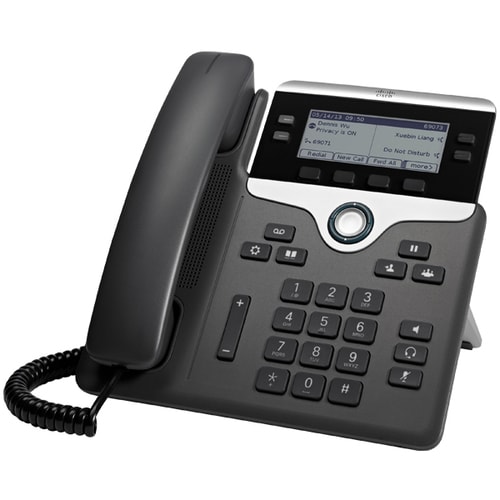Cisco 7841 IP Phone - Corded - Corded - Wall Mountable - 4 x Total Line - VoIP - 8.9 cm (3.5"") - Unified Communications M