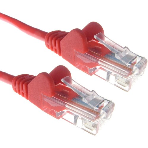 1M CAT5E UTP RED CABLE 24AWG STRANDED MOULDED