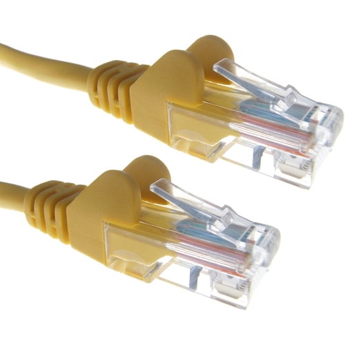 3M Yellow RJ45 UTP CAT 5e Stranded Flush Moulded Snagless Network Cable 24AWG