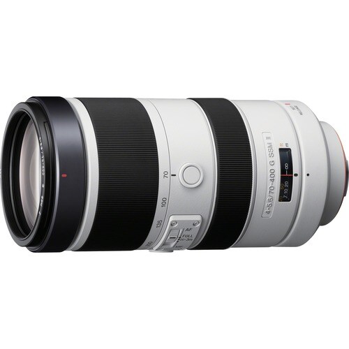 Sony - 70 mm to 400 mm - f/32 - f/5.6 - Super Telephoto Zoom Lens for Sony Alpha - Designed for Camera/Camcorder - 77 mm A