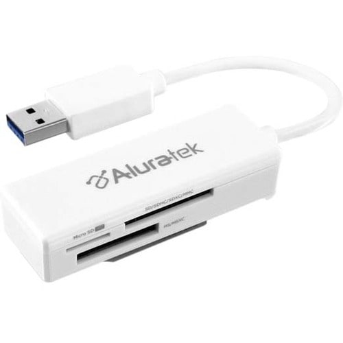 Aluratek AUCR300F Flash Reader - SD, microSD, miniSD - USB 3.0External